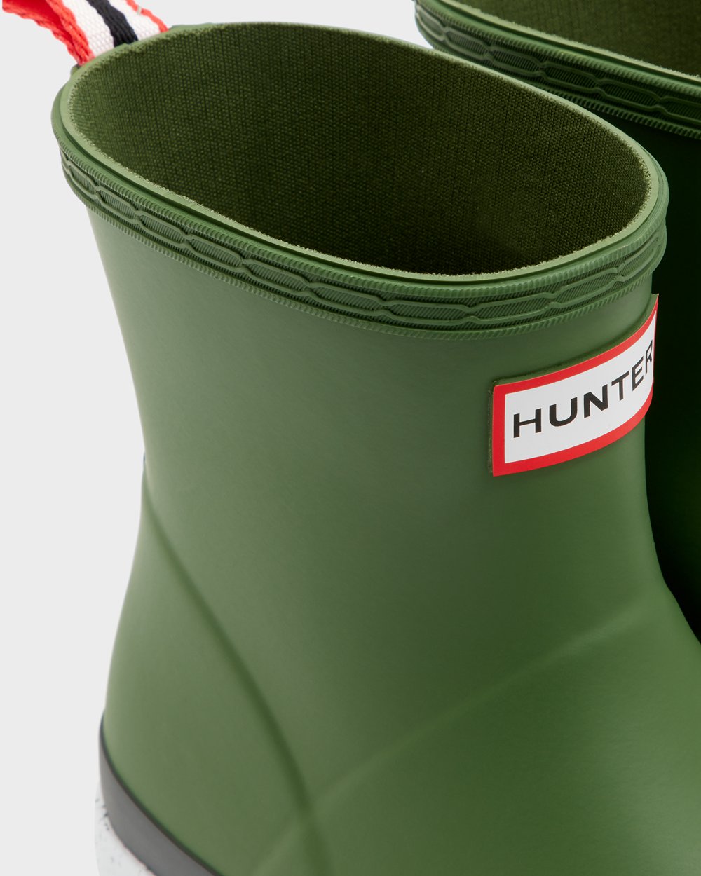 Hunter Play Çizme Bayan Yeşil/Beyaz - Original Short Speckle Rain - Türkiye OV3182694